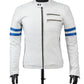 Chaqueta en Cuero Blanco LCHL163