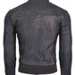 Chaqueta en Cuero Con Proceso De Envejecido Marron LCHL22