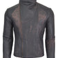 Chaqueta en Cuero Con Proceso De Envejecido Marron LCHL22