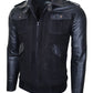 Chaqueta En Cuero Negro LCHL25