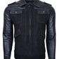 Chaqueta En Cuero Negro LCHL25