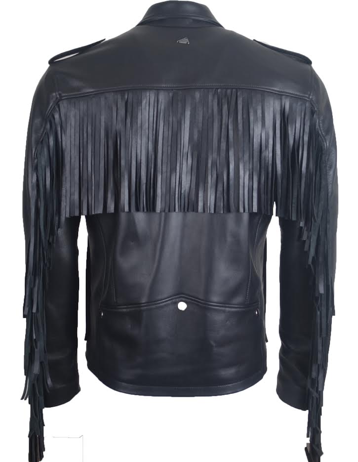 Chaqueta de Cuero Negro LCHL29
