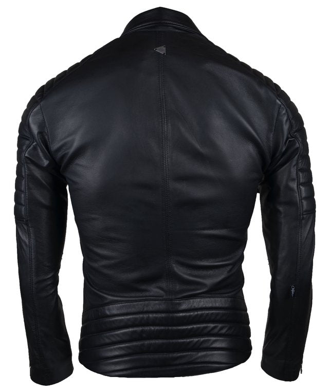Chaqueta de Cuero Negro LCHL34 Marca La Chaqueteria