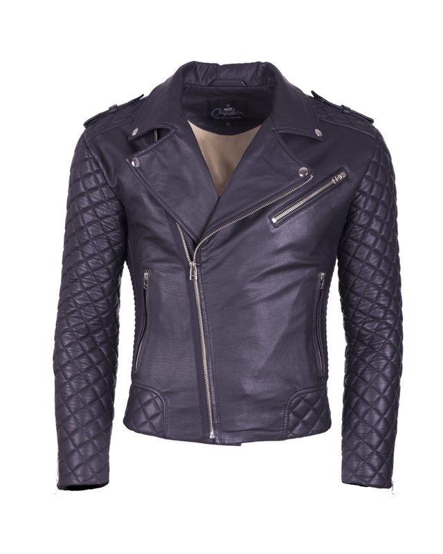 Chaqueta de Cuero Negro LCHL87