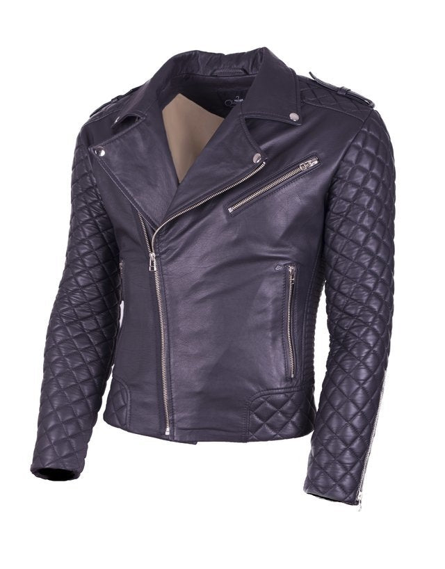 Chaqueta de Cuero Negro LCHL87