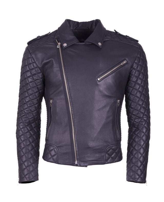 Chaqueta de Cuero Negro LCHL87