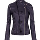 Chaqueta En Cuero Negro W49