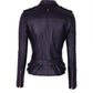 Chaqueta en Cuero Negro Martinica con Taches Marca La Chaqueteria