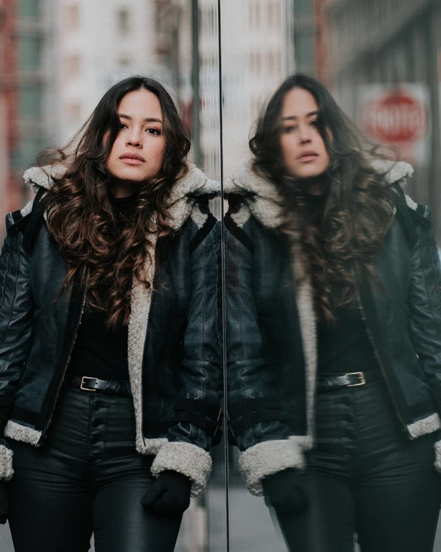 Chaqueta en Cuero Envejecido Nueva York W57