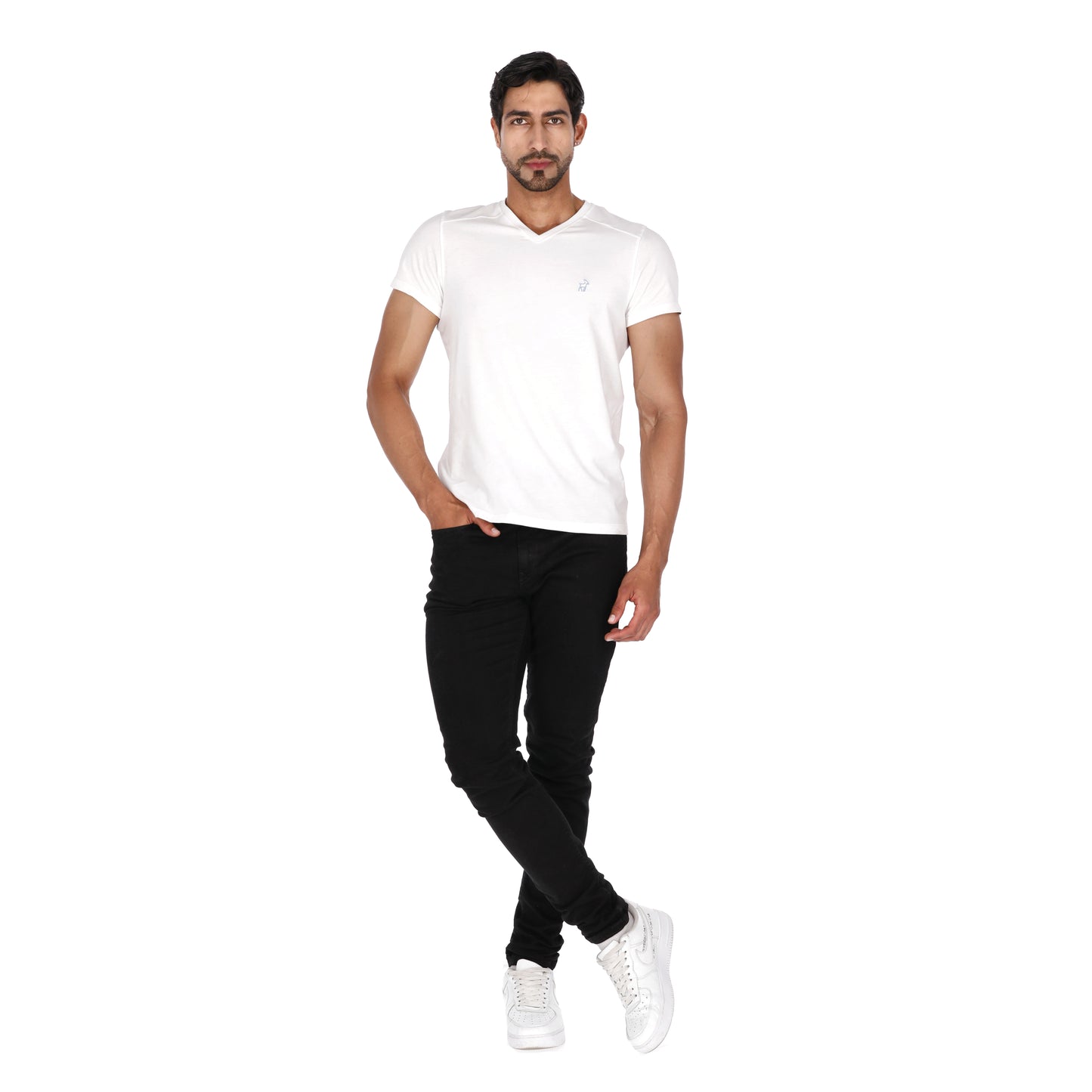 Camiseta Paralela Slimfit Blanca Marca La Chaqueteria