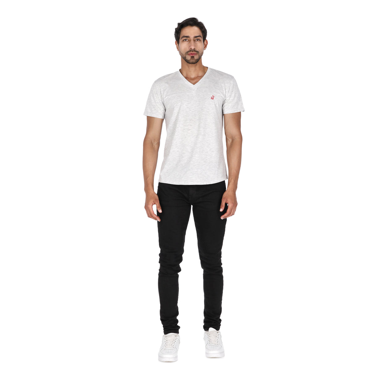 Camiseta Paralela Slimfit Gris Marca La Chaqueteria