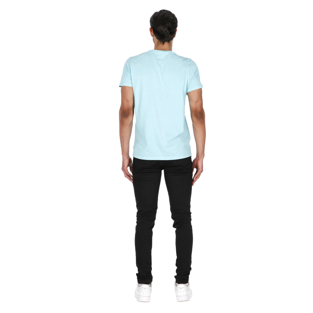 Camiseta Paralela Slimfit Verde Turquesa Marca La Chaqueteria