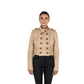 Chaqueta en Cuero Beige Charlotte