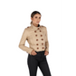 Chaqueta en Cuero Beige Charlotte