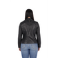 Chaqueta en Cuero Negro W103