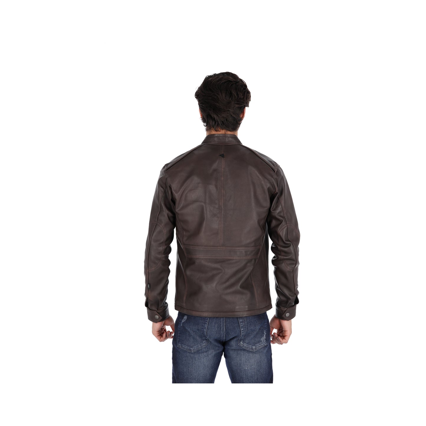 Chaqueta de Cuero Marrón LCHL33 Marca La Chaqueteria