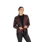 Chaqueta en Cuero Envejecido Base Coñac W16