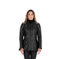 Chaqueta en Cuero Negro W53