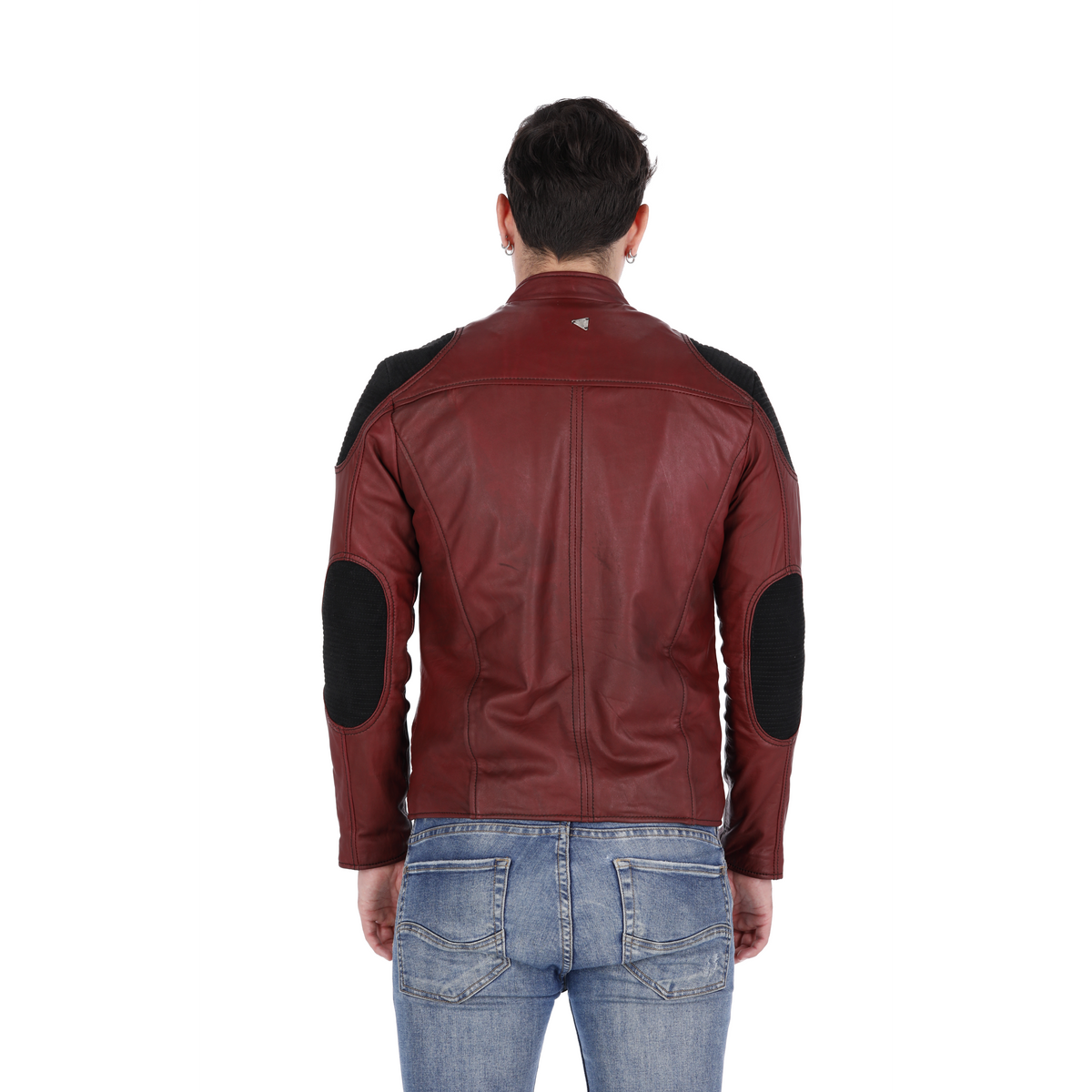 Chaqueta de Cuero Vinotinto LCHL153