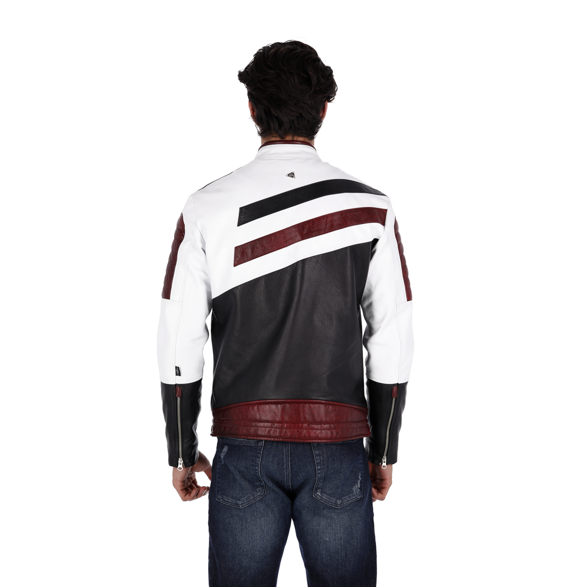 Chaqueta de Cuero Multicolor Denzel