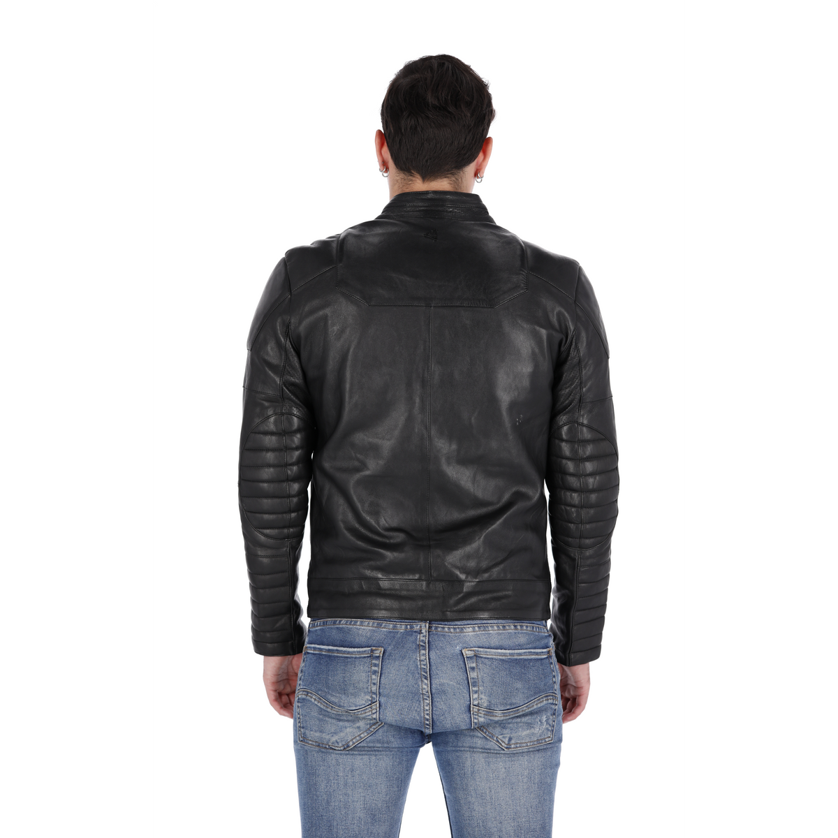 Chaqueta de Cuero Negro LCHL64