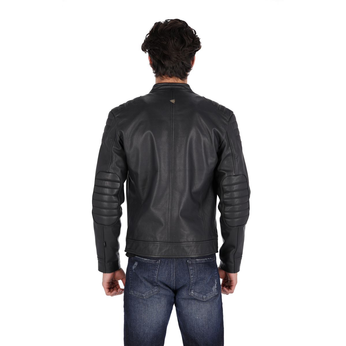 Chaqueta de Cuero Negro SBK Marca La Chaqueteria