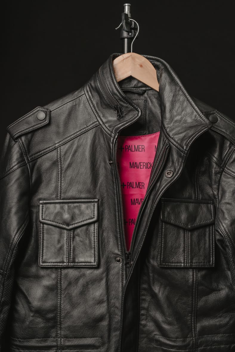 Chaqueta de Cuero Negro Fiyag Floki Marca La Chaqueteria