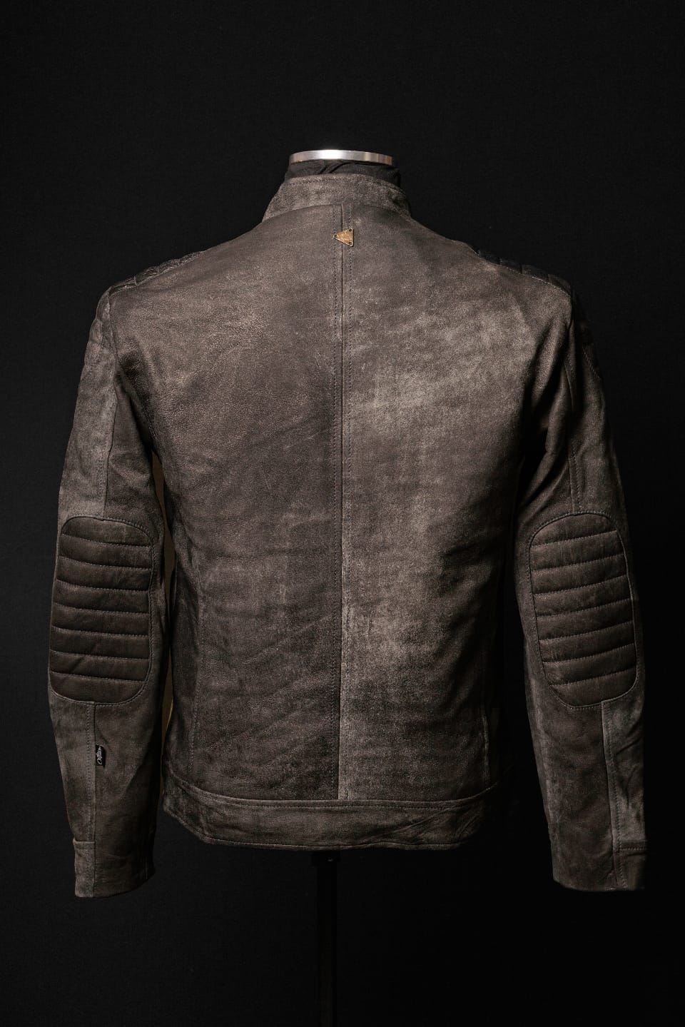 Chaqueta En Cuero Gris Envejecido SBK Marca La Chaqueteria