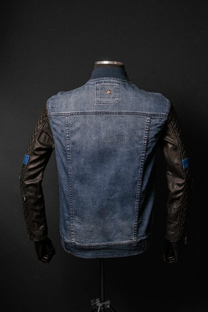 Chaqueta de Jeans Y Cuero Lang Marca La Chaqueteria
