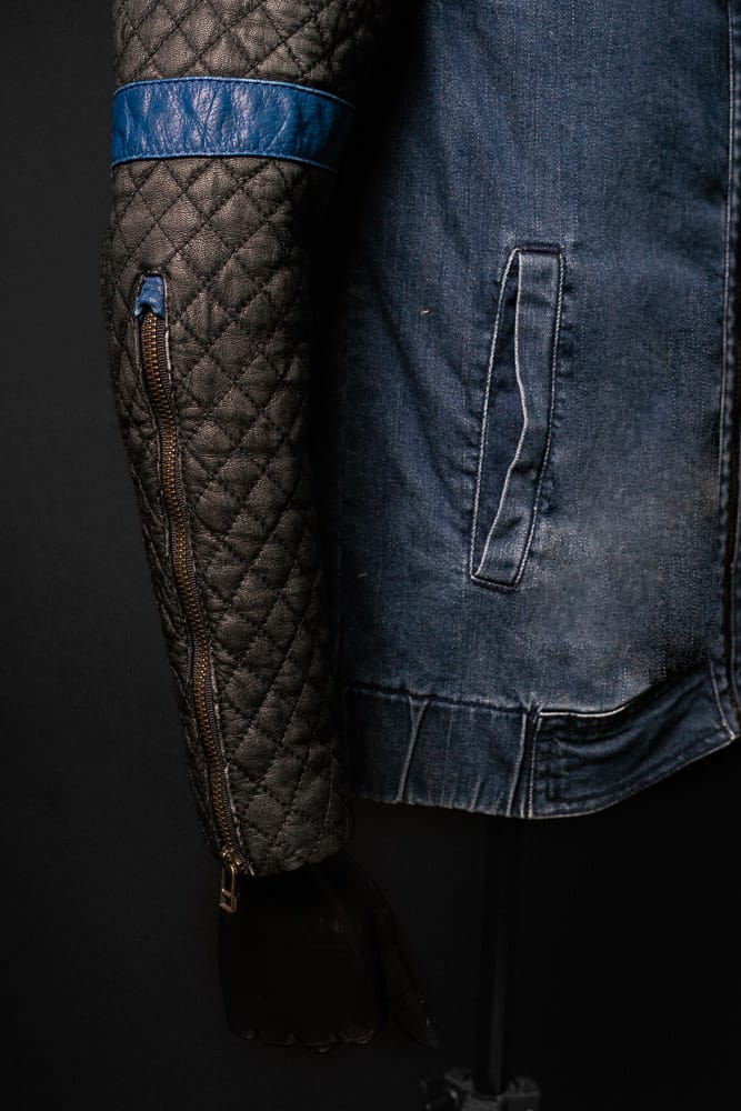 Chaqueta de Jeans Y Cuero Lang Marca La Chaqueteria