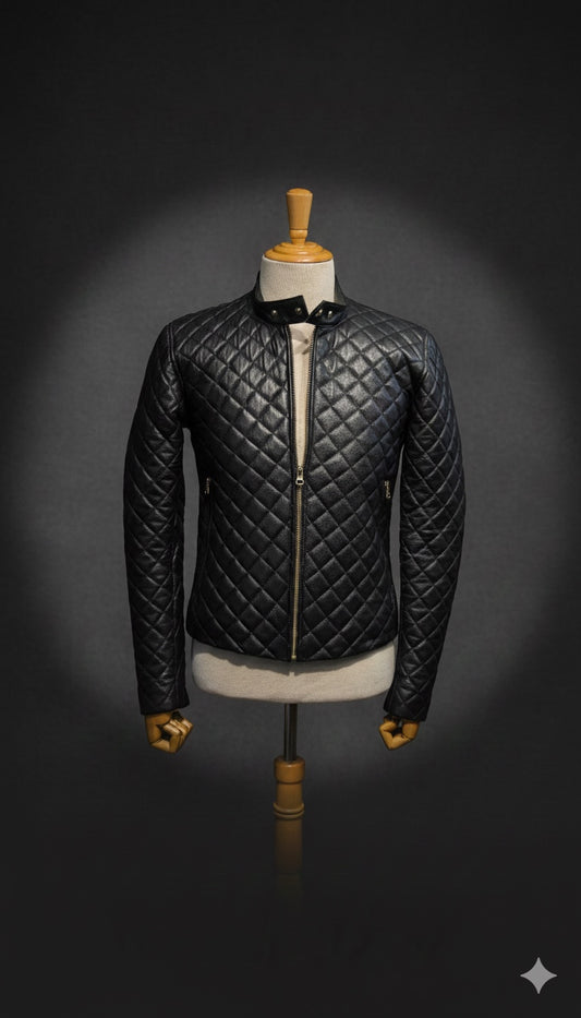 Chaqueta de Cuero Negro LCHL168 Marca La Chaqueteria