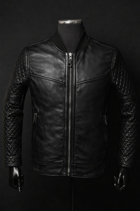 Chaqueta de Cuero Negro Zafir