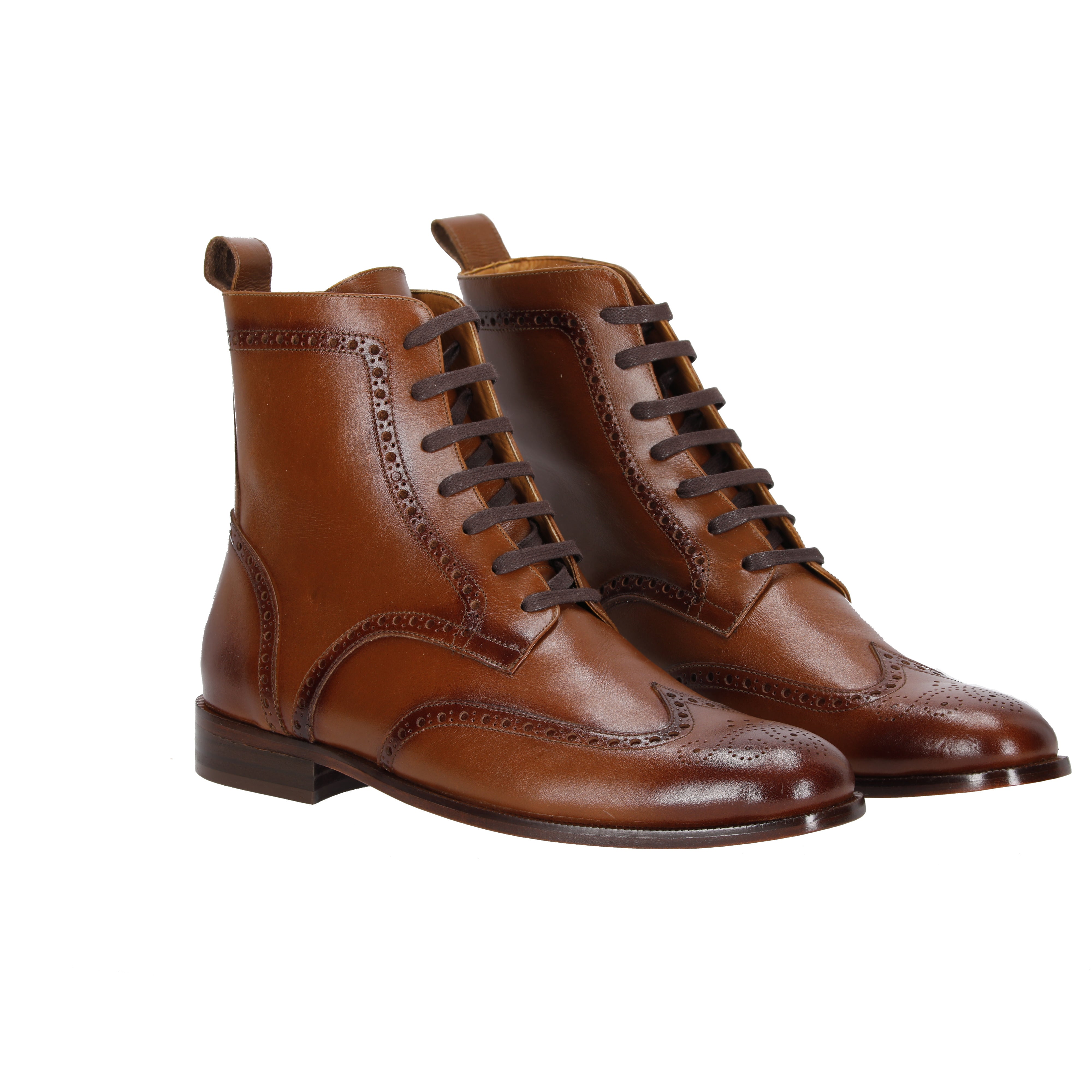 Botas en Cuero Rushbell Honey – LA CHAQUETERIA