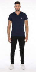 Camiseta Paralela Slimfit Azul Oscuro Marca La Chaqueteria