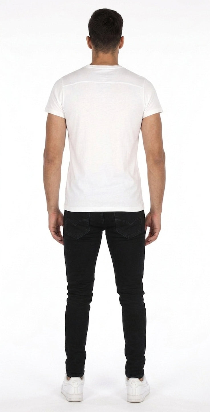Camiseta Paralela Slimfit Blanca Marca La Chaqueteria
