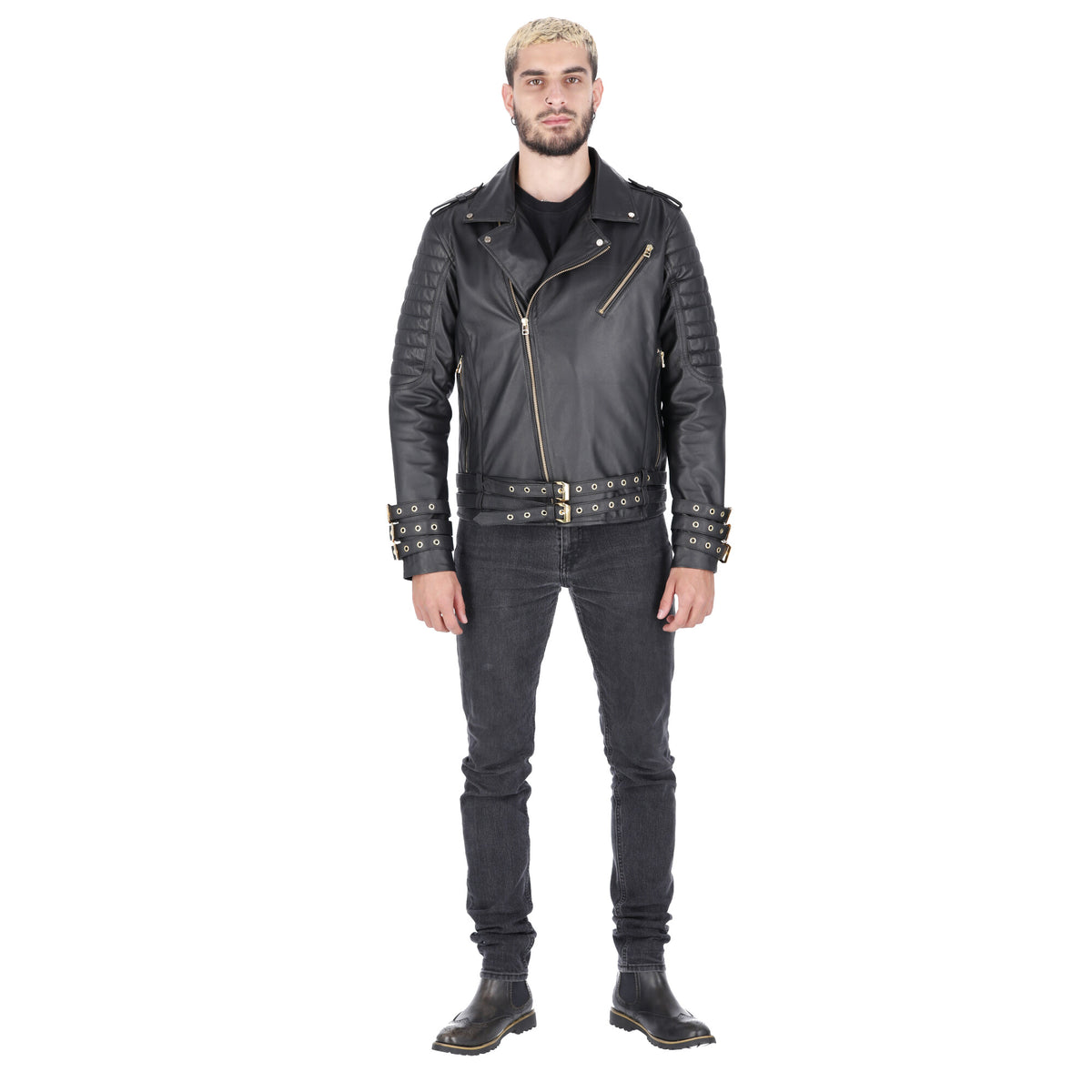 Chaqueta de Cuero Negro Subzero