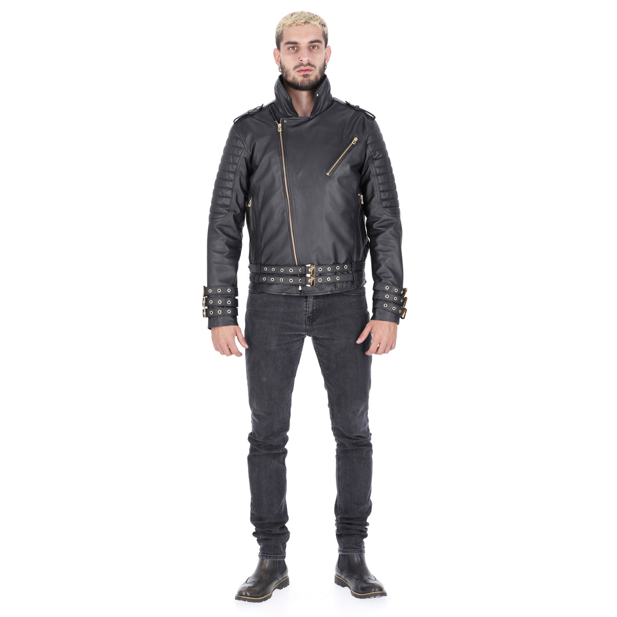 Chaqueta de Cuero Negro Subzero