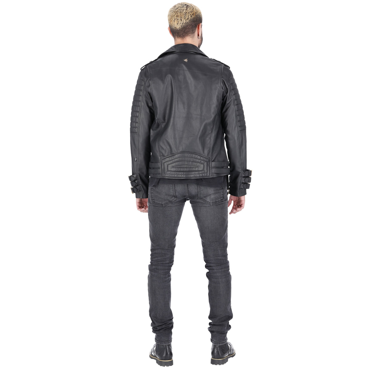 Chaqueta de Cuero Negro Subzero