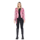 Chaqueta en Cuero Envejecido Rosa W48