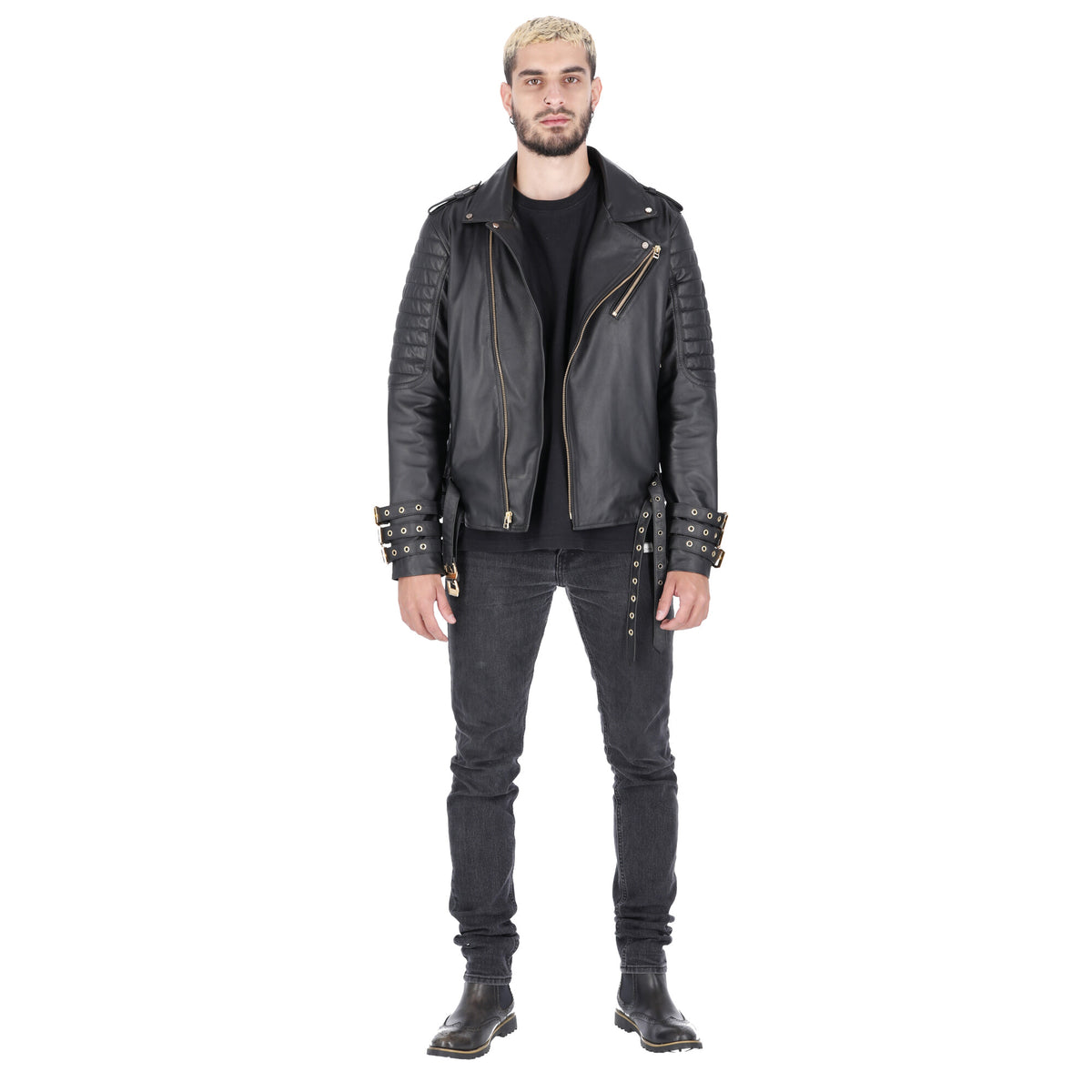 Chaqueta de Cuero Negro Subzero