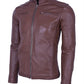 Chaqueta en Cuero Miel LCHL33