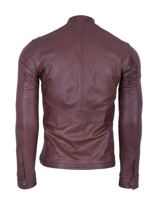 Chaqueta de Cuero Miel LCHL33