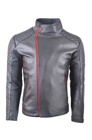 Chaqueta de Cuero Negra LCHL09