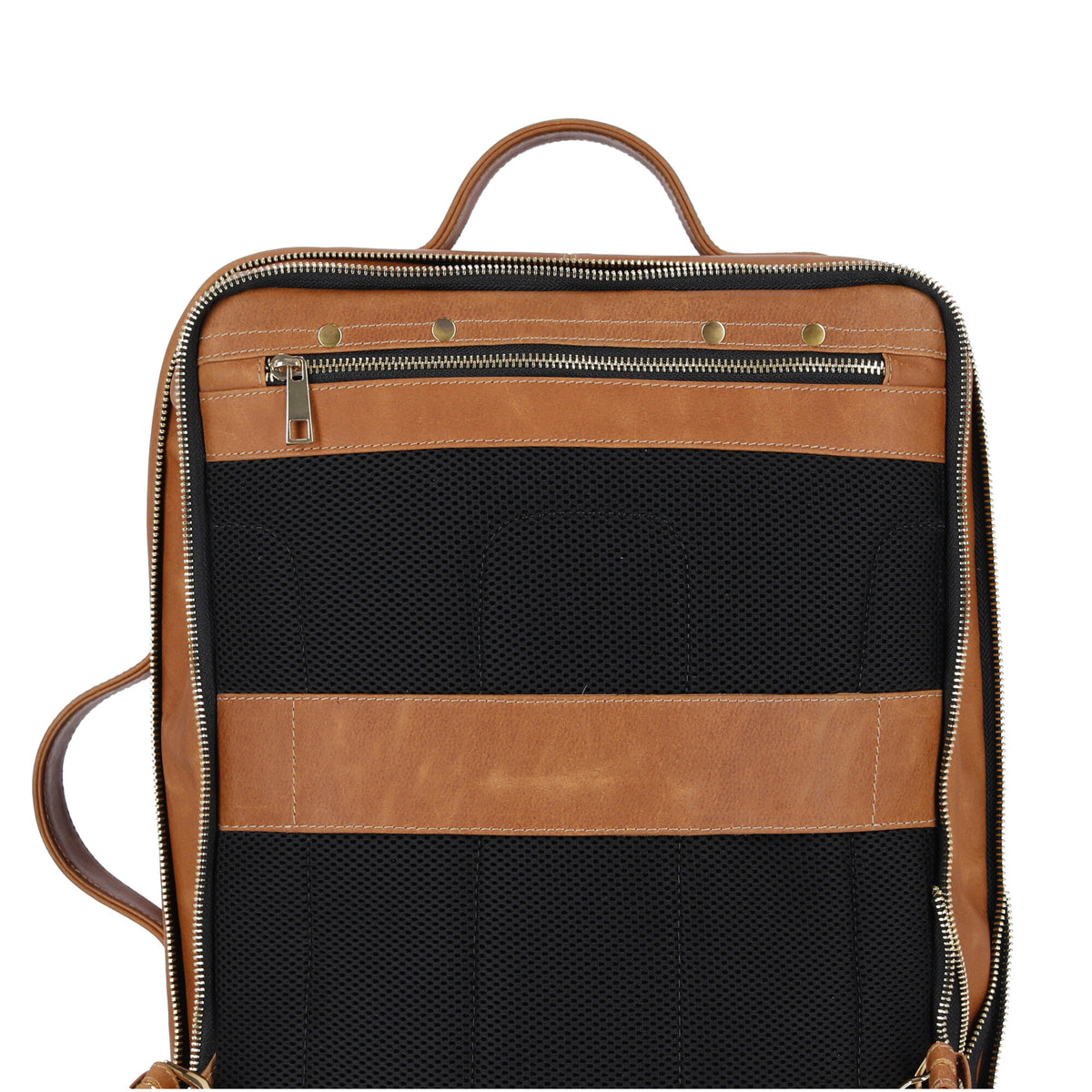 Morral Viajero en Cuero Café