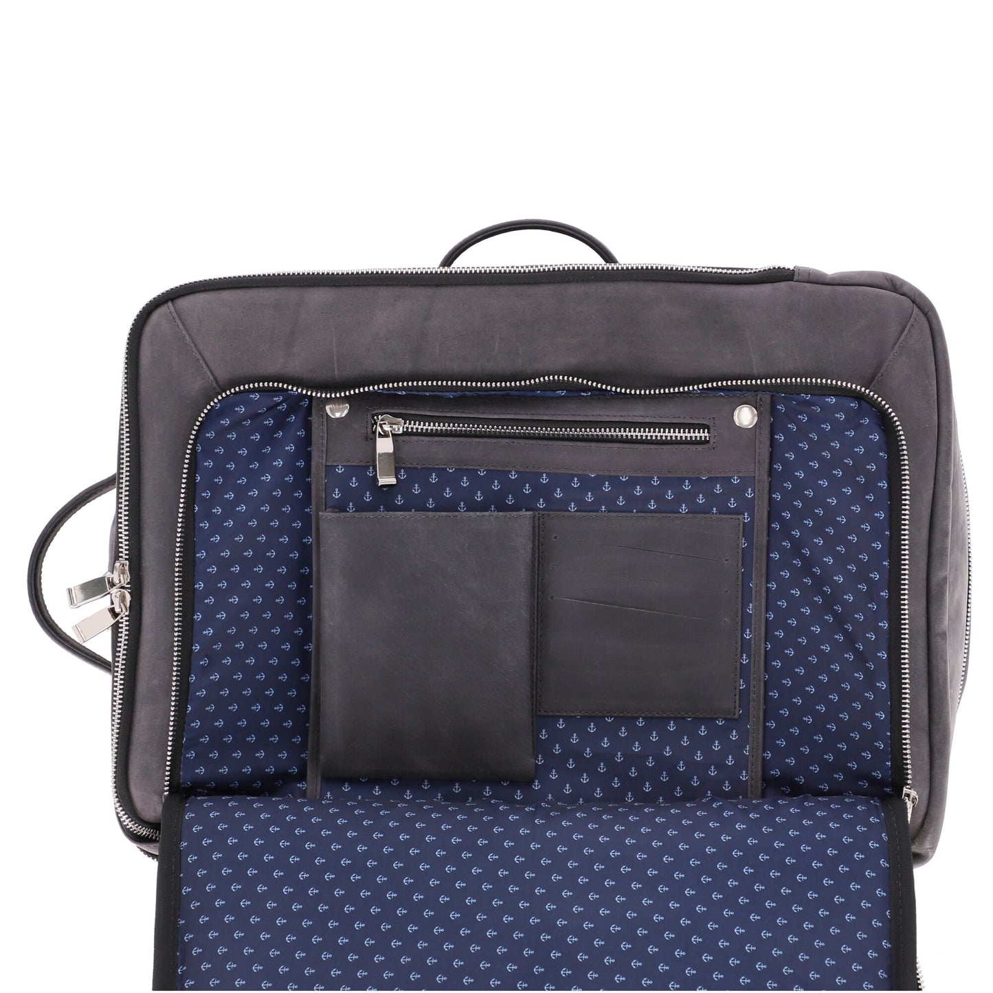 Morral Viajero en Cuero Gris