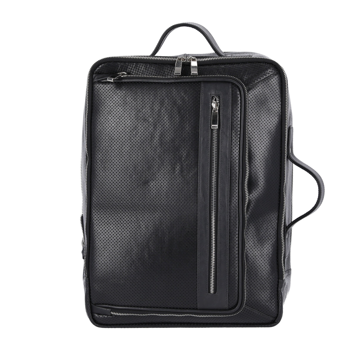 Morral Viajero en Cuero Negro