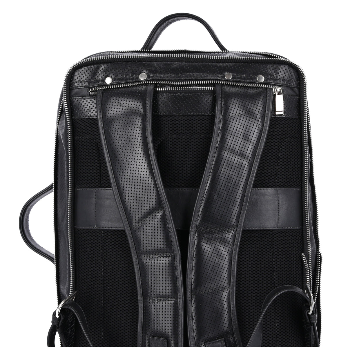 Morral Viajero en Cuero Negro