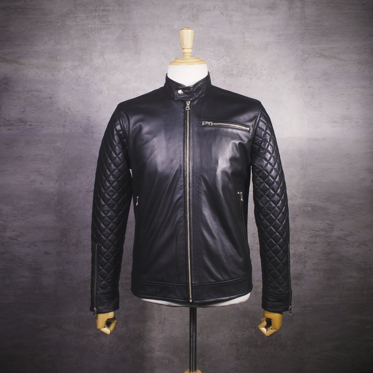 Chaqueta de Cuero Negro LCHL93