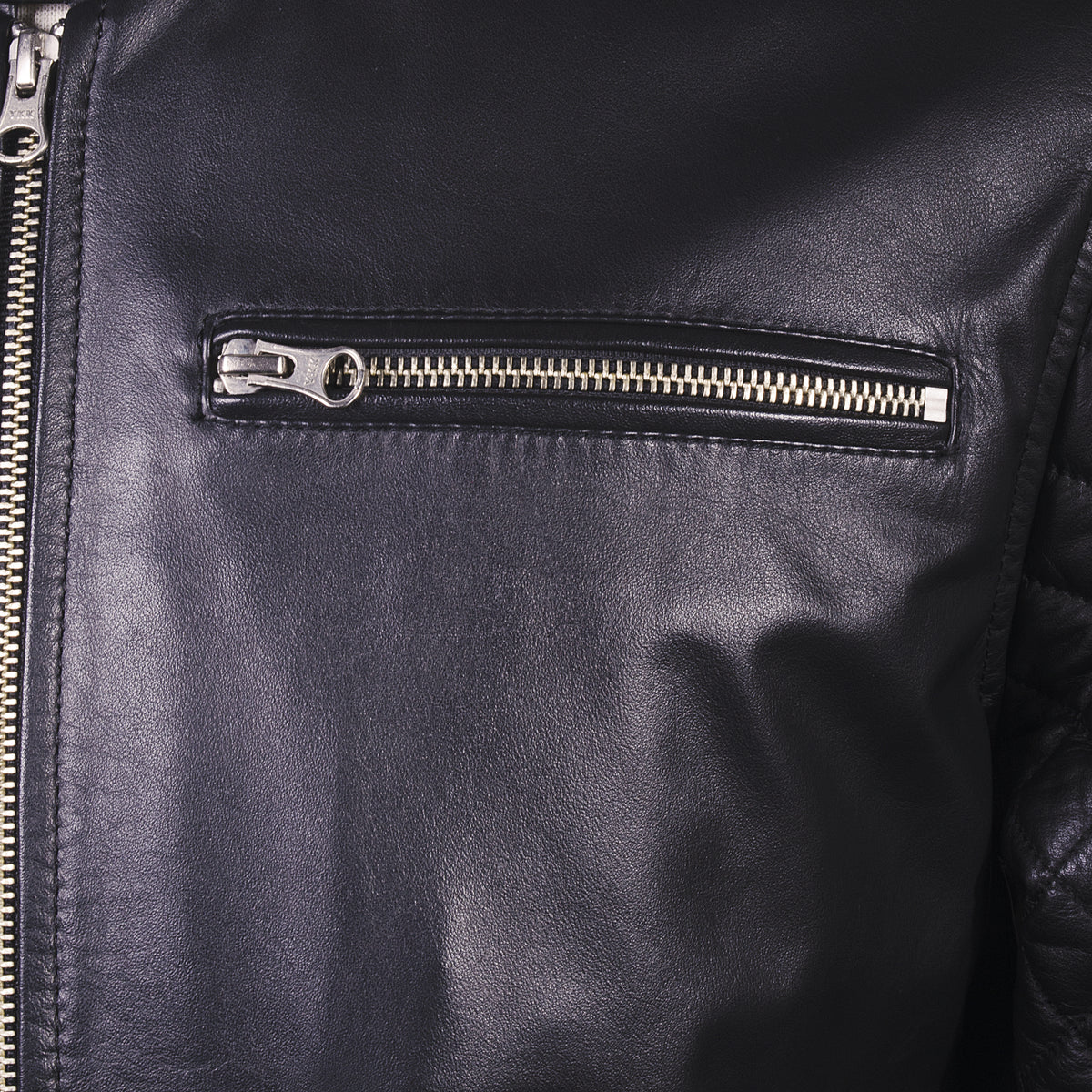 Chaqueta de Cuero Negro LCHL93