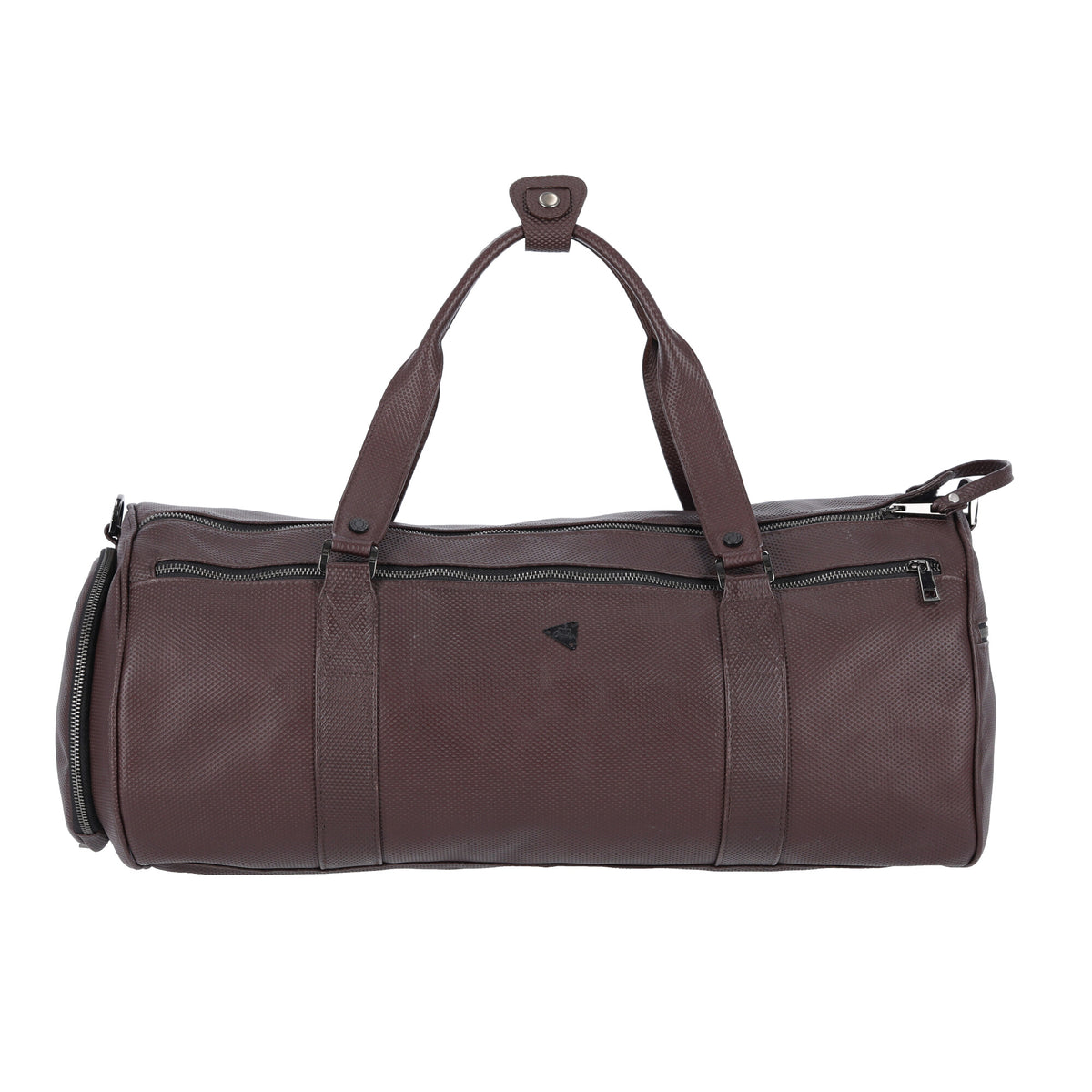 Duffle en Cuero Esterillado Viatge Café